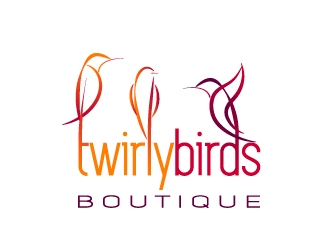 Twirly Birds Boutique logo design by savvyartstudio