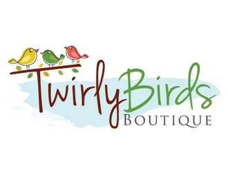 Twirly Birds Boutique logo design by shere