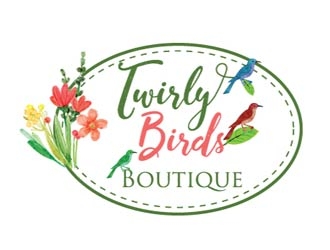 Twirly Birds Boutique logo design by shere