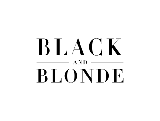 Black and Blonde logo design by sokha