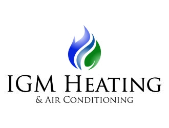 IGM Heating & Air Conditioning logo design by jetzu
