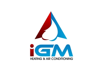 IGM Heating & Air Conditioning logo design by shernievz