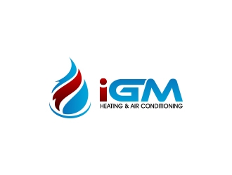 IGM Heating & Air Conditioning logo design by shernievz