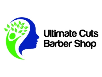 Ultimate Cuts Barber Shop  logo design by jetzu