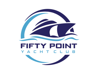 Fifty Point Yacht Club logo design by aldesign