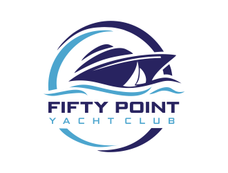 Fifty Point Yacht Club logo design by aldesign