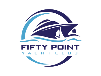 Fifty Point Yacht Club logo design by aldesign