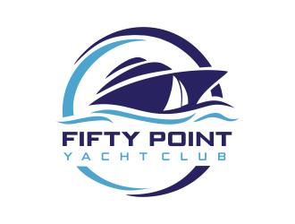 Fifty Point Yacht Club logo design by aldesign