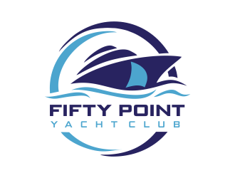 Fifty Point Yacht Club logo design by aldesign