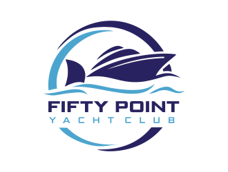 Fifty Point Yacht Club logo design by aldesign
