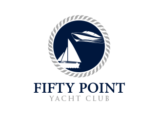 Fifty Point Yacht Club logo design by BeDesign