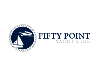 Fifty Point Yacht Club logo design by BeDesign