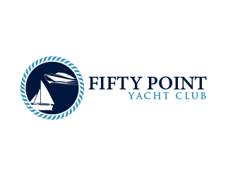 Fifty Point Yacht Club logo design by BeDesign