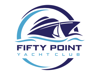 Fifty Point Yacht Club logo design by aldesign