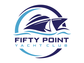 Fifty Point Yacht Club logo design by aldesign