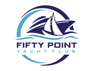 Fifty Point Yacht Club logo design by aldesign