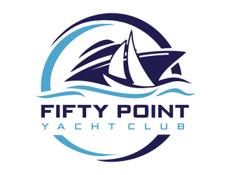 Fifty Point Yacht Club logo design by aldesign