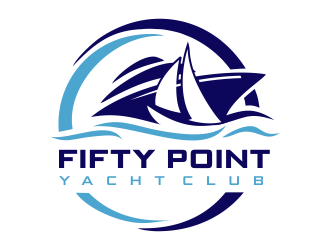 Fifty Point Yacht Club logo design by aldesign