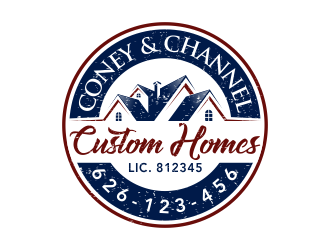 Coney and Channell custom homes  logo design by pakNton