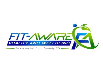 Fit-Aware - Vitality and wellbeing logo design by aRBy