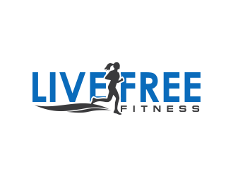 Live Free Fitness logo design by kopipanas