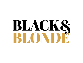 Black and Blonde logo design by lexipej