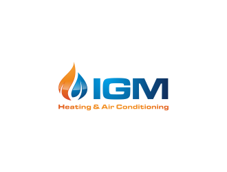 IGM Heating & Air Conditioning logo design by kaylee