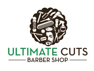 Ultimate Cuts Barber Shop  logo design by shere