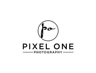 Pixel One Photography logo design by johana