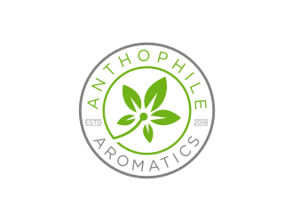 A N T H O P H I L E Aromatics  logo design by vostre