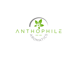A N T H O P H I L E Aromatics  logo design by vostre