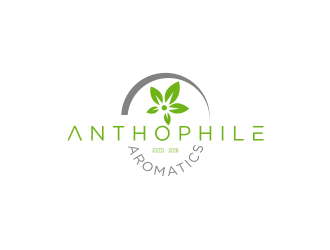 A N T H O P H I L E Aromatics  logo design by vostre