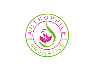 A N T H O P H I L E Aromatics  logo design by vostre