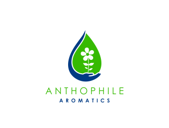 A N T H O P H I L E Aromatics  logo design by Girly