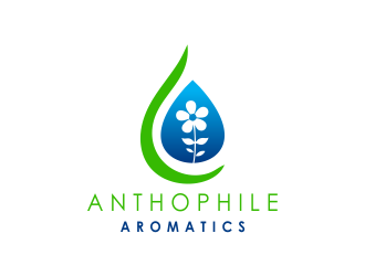 A N T H O P H I L E Aromatics  logo design by Girly
