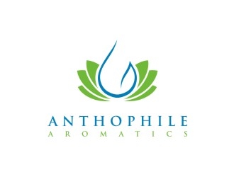 A N T H O P H I L E Aromatics  logo design by Franky.