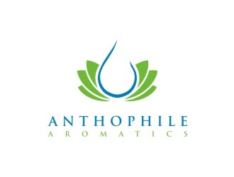 A N T H O P H I L E Aromatics  logo design by Franky.