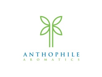 A N T H O P H I L E Aromatics  logo design by Franky.