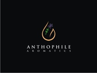 A N T H O P H I L E Aromatics  logo design by Franky.