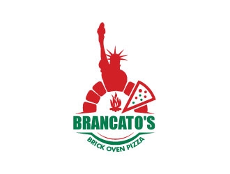 Brancatos Brick Oven Pizza logo design by Gaze