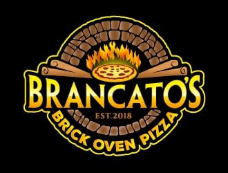 Brancatos Brick Oven Pizza logo design by josephope
