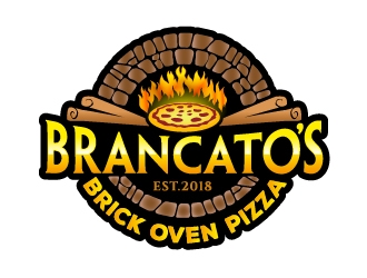 Brancatos Brick Oven Pizza logo design by josephope