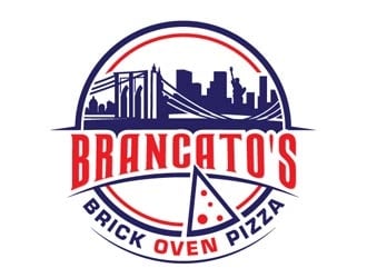 Brancatos Brick Oven Pizza logo design by shere
