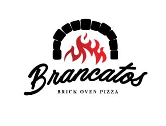 Brancatos Brick Oven Pizza logo design by emberdezign