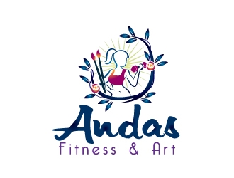 Andas Fitness and Art  logo design by Dawnxisoul393