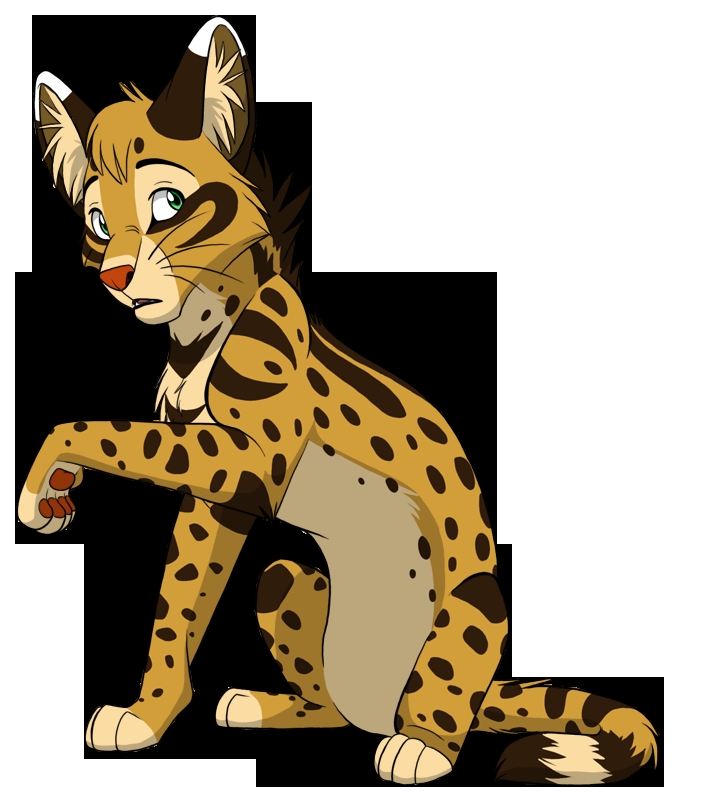 cartoon serval