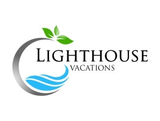 Lighthouse Vacations logo design by jetzu