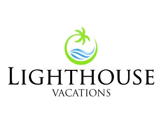 Lighthouse Vacations logo design by jetzu