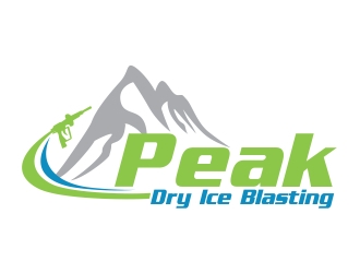 Peak Dry Ice Blasting logo design by ruki