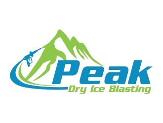 Peak Dry Ice Blasting logo design by ruki